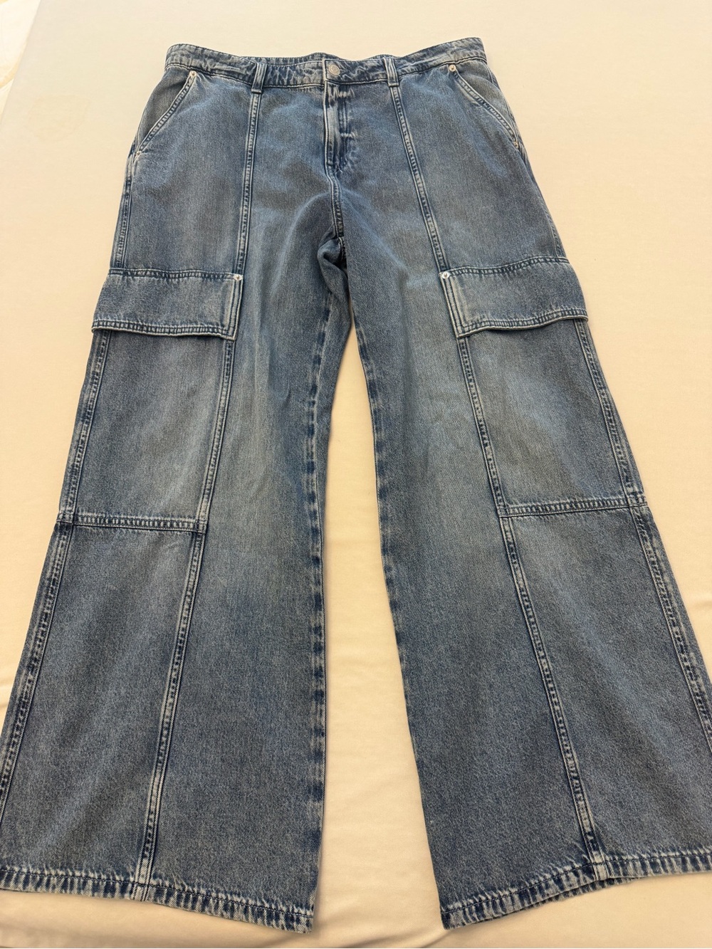 Michael Kors Women’s Wide Leg Cargo Jeans